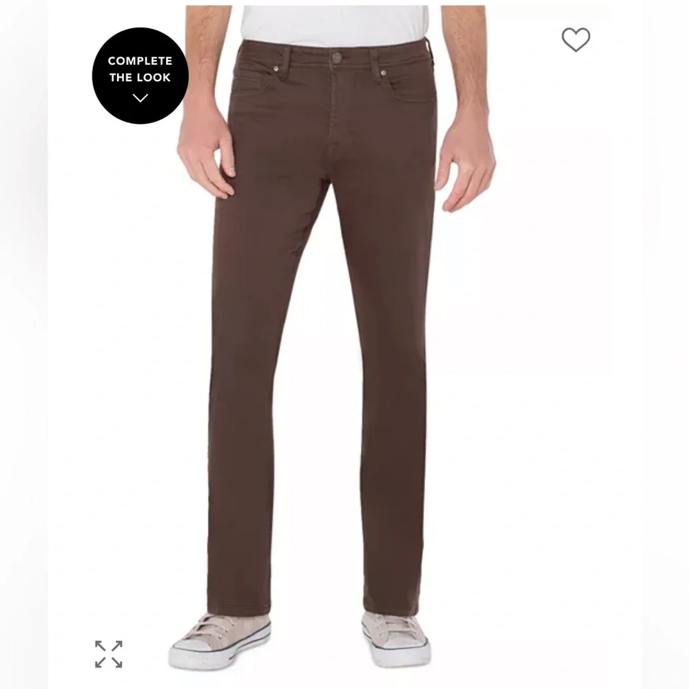 LIVERPOOL LOS ANGELES Kingston Modern Slim Straight Fit Jeans - Chocolate -31x30